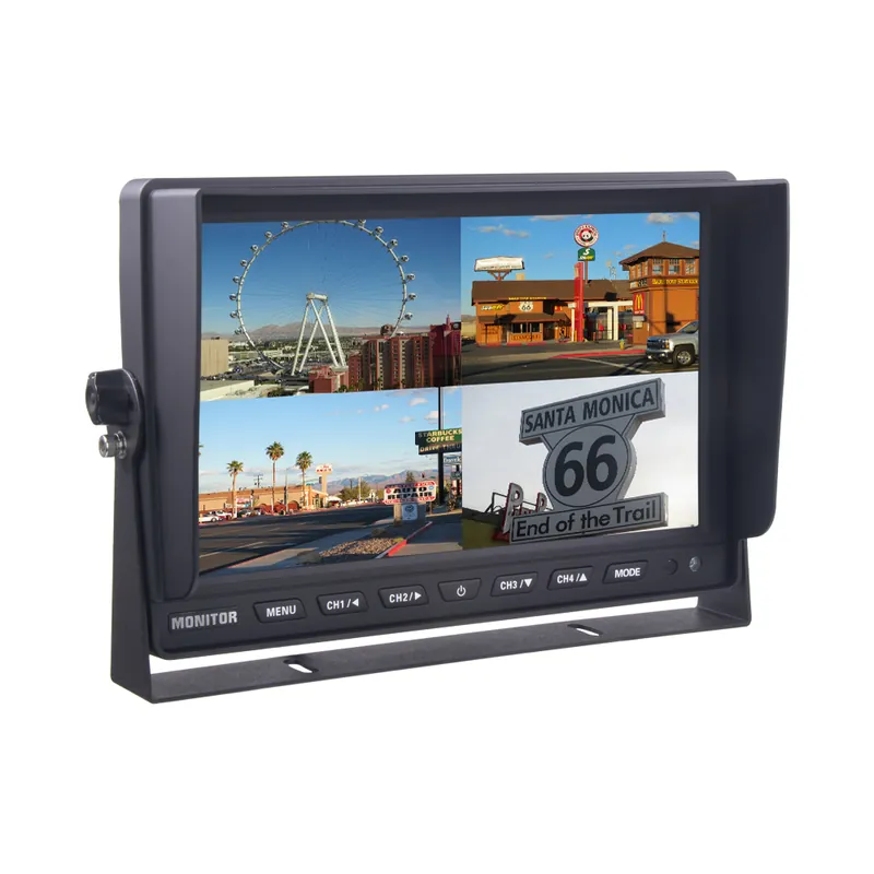 AHD monitor 10" s kvadrátorem a s 4x4PIN vstupy, DVR | Čerstvá novinka