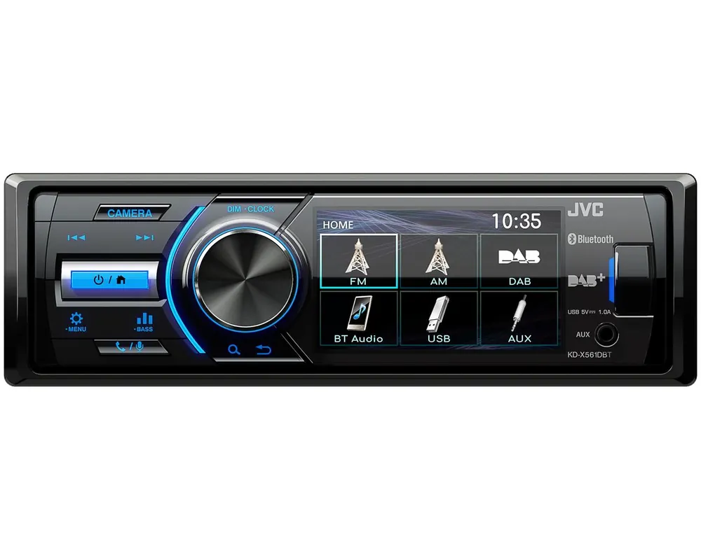 JVC 1DIN DAB / FM autorádio/3" displej/USB/AUX/Bluetooth/vstup pro park.kameru | Nově v nabídce