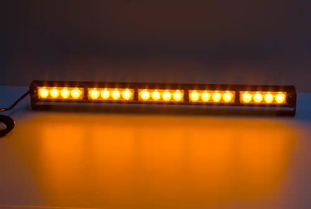 LED světelná alej, 20x LED 3W, oranžová 580mm, ECE R10 - Nízká cena