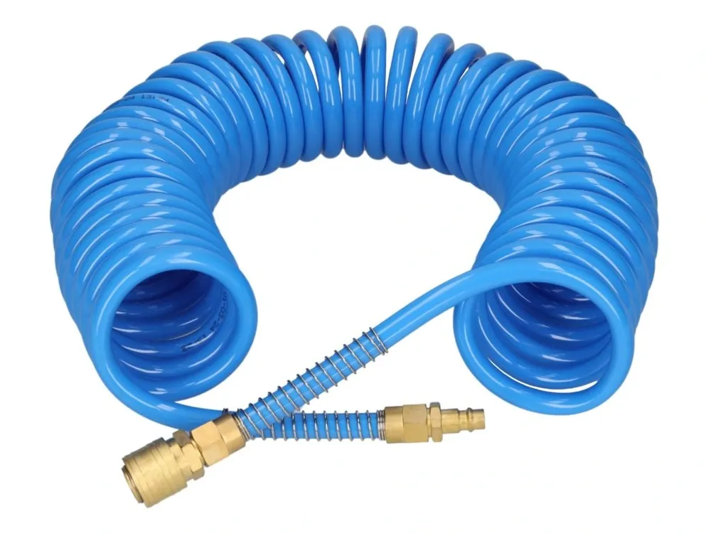 10 m PU Spirálová hadice pneumatická 12 x 8 mm - Tovární cena