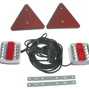 2x Sdružená lampa zadní LED s trojúhelníkem včetně kabeláže a připojení 7pin trl19led | Bezpečná platba